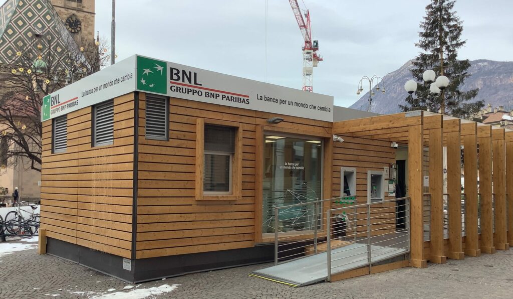 banca container blindato Bolzano